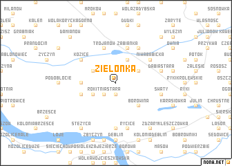 map of Zielonka