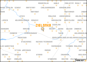 map of Zielonka