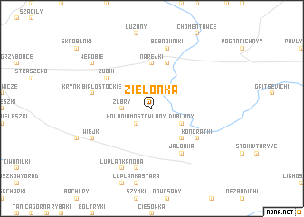 map of Zielonka