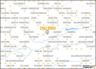 map of Zielonki