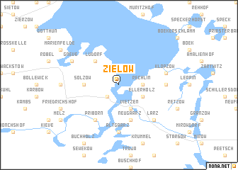 map of Zielow