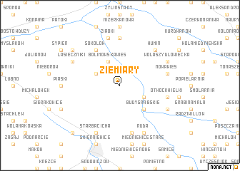 map of Ziemiary