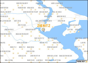 map of Ziemitz