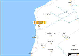 map of Ziemupe