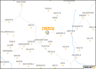 map of Zienzu