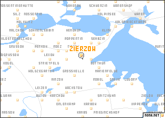 map of Zierzow