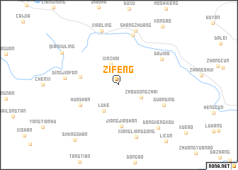 map of Zifeng