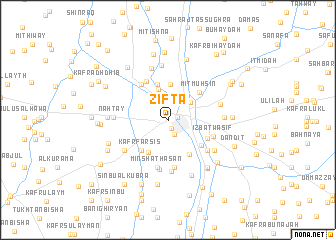 map of Ziftá