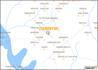 map of Ziganayiri
