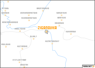 map of Ziganovka