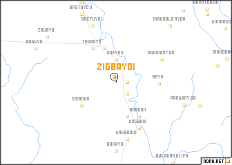 map of Zigbayo I