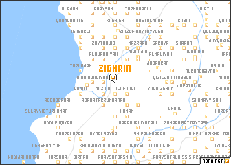 map of Zighrīn