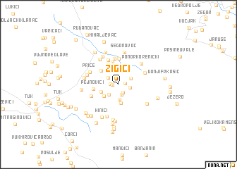 map of Žigići