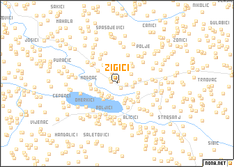 map of Žigići