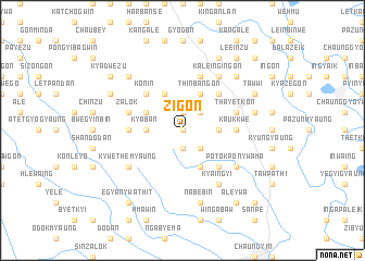 map of Zigôn