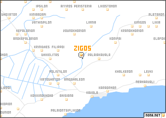 map of Zigós