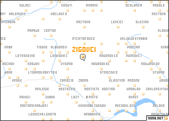 map of Zigovci