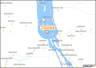 map of Ziguida