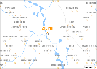 map of Zigyun