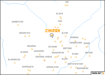 map of Zihīrah