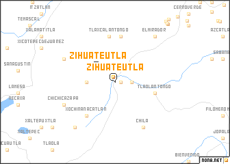 map of Zihuateutla