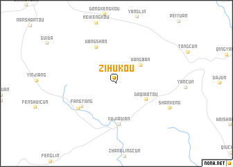 map of Zihukou