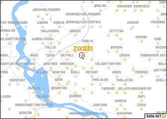 map of Zīkarī