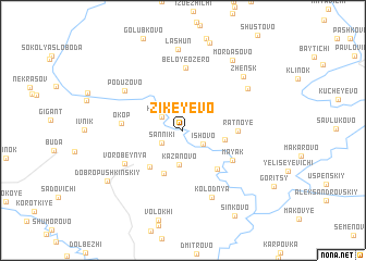 map of Zikeyevo