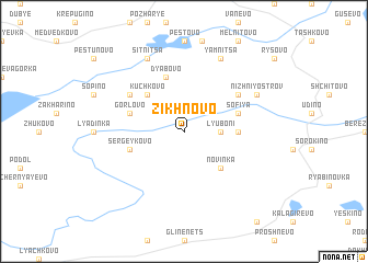 map of Zikhnovo