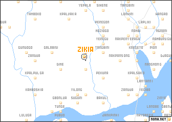 map of Zikia