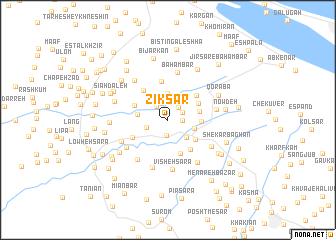 map of Zīksār