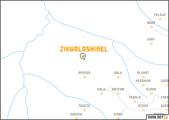 map of Zikʼwala Shimel