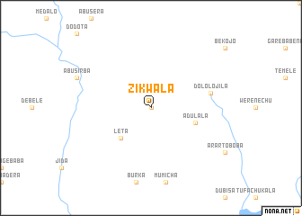 map of Zikʼwala