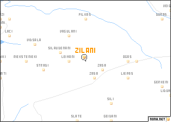 map of Zīlāni