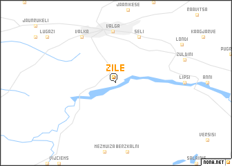 map of Zīle