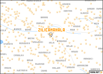 map of Zilića Mahala