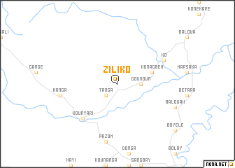 map of Ziliko