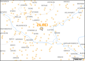 map of Žilinci