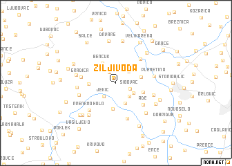 map of Žiljivoda