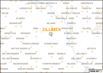 map of Zillbach