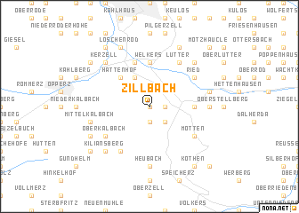 map of Zillbach