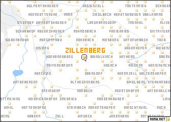 map of Zillenberg