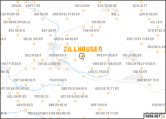 map of Zillhausen