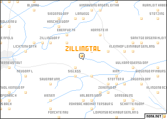 map of Zillingtal