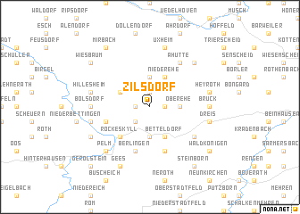 map of Zilsdorf