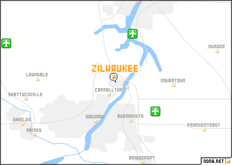 map of Zilwaukee