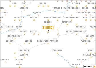 map of Zimáci