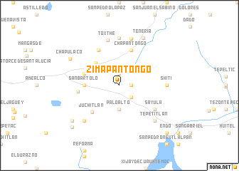 map of Zimapantongo