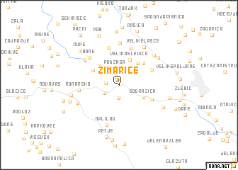 map of Žimarice