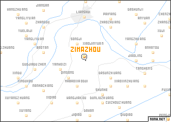 map of Zimazhou